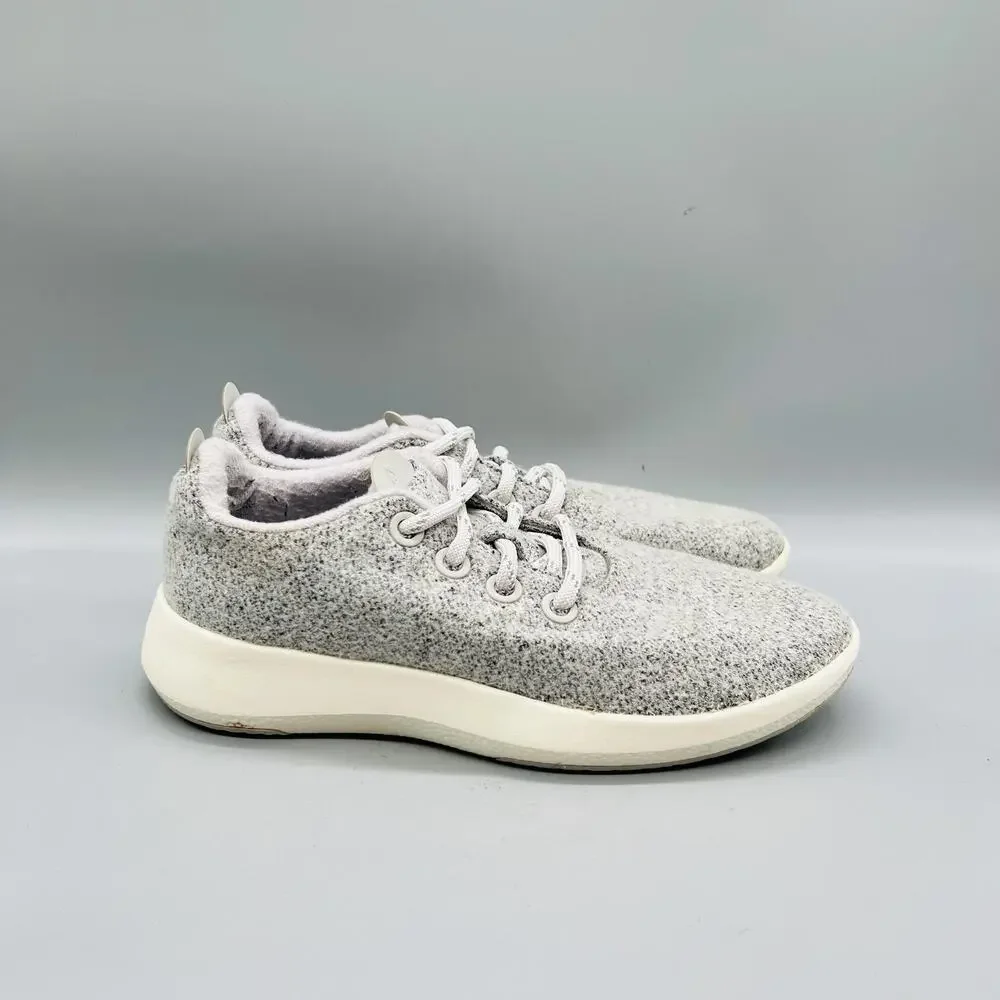 Allbirds Shoes Womens 8 Gray Merino Wool Runner Low Top Sneakers Comfort Casual
